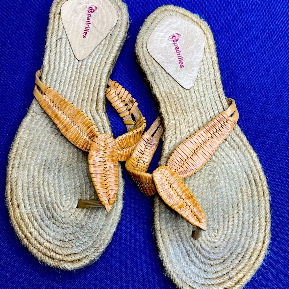 Espadrilles thong sandals